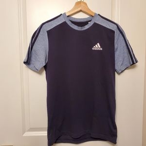 Adidas Essentials Melange Tee Small Blue